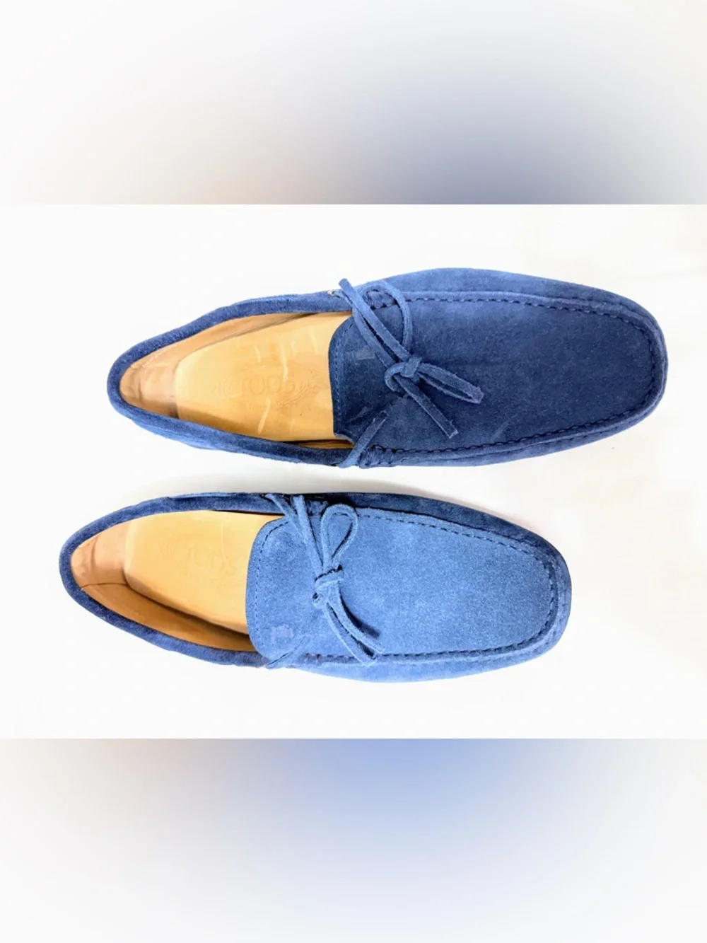 Tod’s Gommino Blue Suede Driving Loafers Men’s 7 Italy